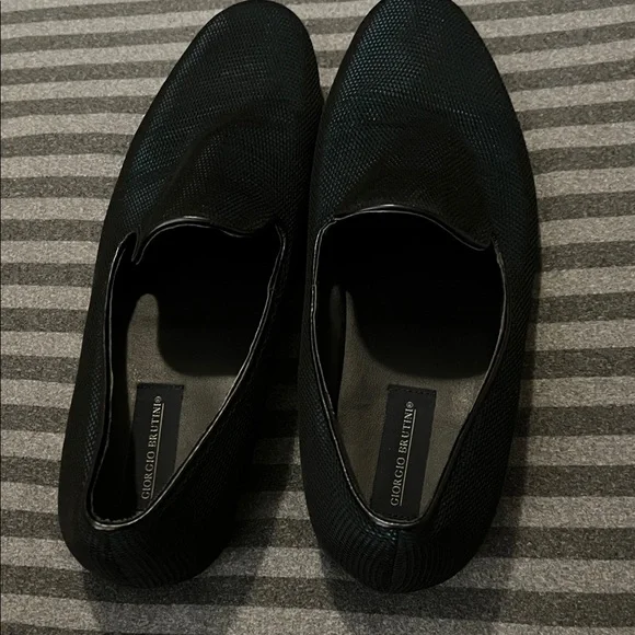 Giorgio Brutini Iridescent Navy Textured Slip-On Loafers - Picture 3 of 3